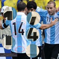 Javier Mascherano – Match worn PHOTOMATCH jersey – Argentina vs Ecuador – Eliminatorias Sudamericanas Brasil 2014 - Imagen 9