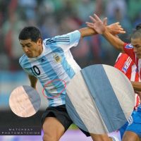Juan Roman Riquelme match worn PHOTOMATCH jersey – Argentina vs Paraguay – Eliminatorias Mundial 2010 - Imagen 10
