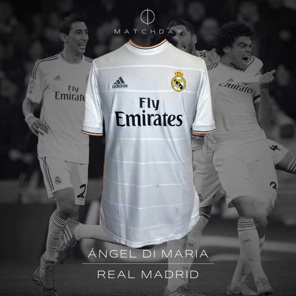 Angel Di Maria match worn PHOTOMATCH jersey  – Real Madrid vs Atletico de Madrid – Copa del Rey 2013