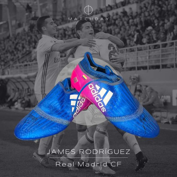 James Rodriguez match worn & signed PHOTOMATCH boots – Real Madrid Season 2017