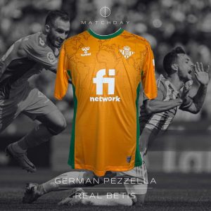German Pezzella - Match worn PHOTOMATCH jersey - Betis vs Valladolid - LaLiga 2022