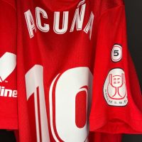 Marcos Acuña – Match worn PHOTOMATCH jersey – Sevilla vs Betis – Copa del Rey 2022 - Imagen 7