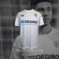 Gonzalo Montiel – Match worn jersey- Sevilla – Copa del Rey 2023 - Imagen 2