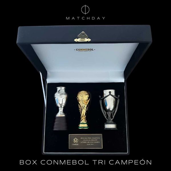 Box entregada por Conmebol a la delegación – Argentina tricampeón