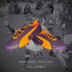 Radamel Falcao - Match issued boots - Colombia vs Chile - FIFA WC 2014 QF