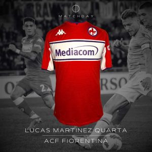 Lucas Martinez Quarta - Match worn & SIGNED - Lazio vs Fiorentina - Serie A 2021/2022