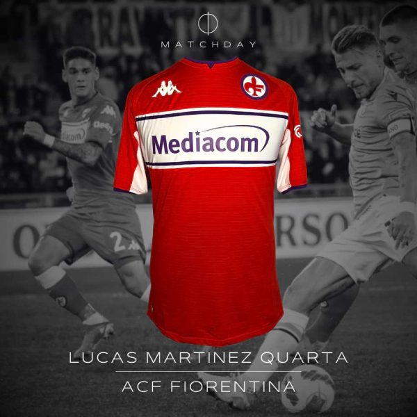Lucas Martinez Quarta – Match worn & SIGNED – Lazio vs Fiorentina – Serie A 2021/2022