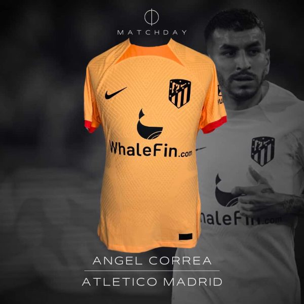 Angel Correa – Match worn – Club Brujas vs Atlético Madrid – UEFA Champions League 2022/23