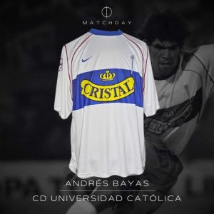 Andres Bayas - Match worn - Universidad Catolica - Copa Libertadores 2003