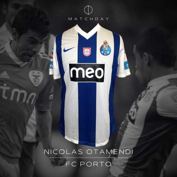 Nicolas Otamendi – Match worn – Porto FC vs Benfica SL – Primeira Liga 2011