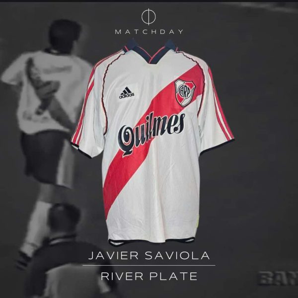 Javier Saviola – Match worn – PHOTOMATCHED – River Plate vs Vasco Da Gama – Copa Mercosur 2000
