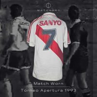 Ramón Ismael “Mencho” Medina Bello – Match worn – PHOTOMATCH – River Plate – Torneo Apertura 1993 - Imagen 3
