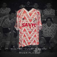 Walter Silvani – Match worn 2nd Half – River Plate vs Racing Club – Copa de Oro 1995 - Imagen 2
