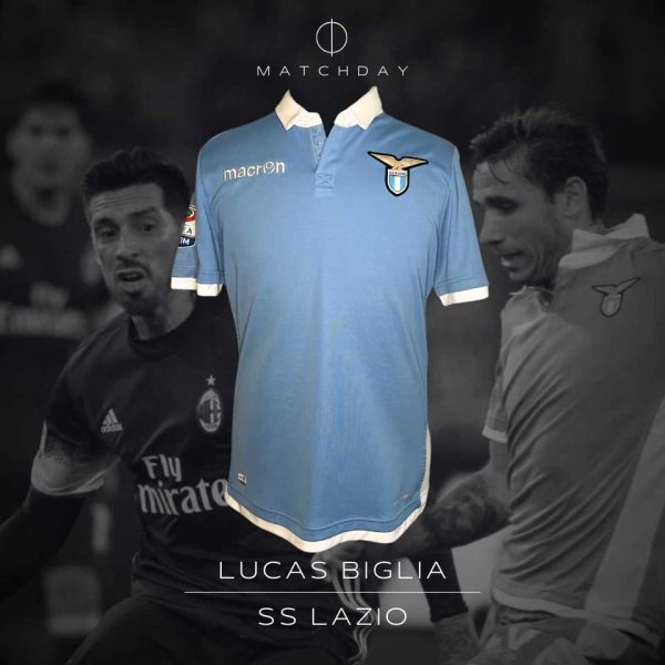 Lucas Biglia – Match worn – S.S. Lazio vs Milan  – Serie A 2016/17
