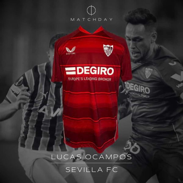 Lucas Ocampos – Match worn – Fenerbahce vs Sevilla FC – UEFA Europa Legue