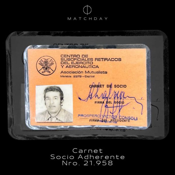 Carnet de Suboficiales retirados del ejercito y aeronautica de Angel Labruna – 1979