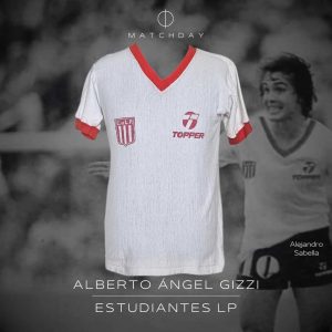 Alberto Gizzi - Estudiantes - Copa Libertadores 1984 - Match Worn