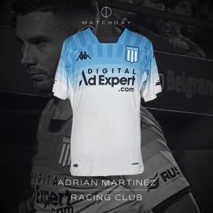 Adrian "Maravilla" Martinez - Racing Club - CLPF - 2024 - Match Worn Unwashed