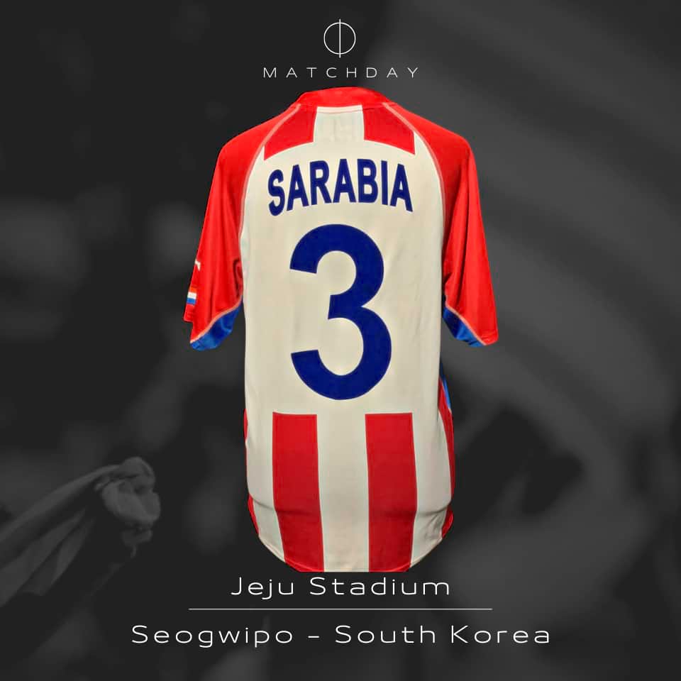 Pedro Sarabia – Paraguay National Team – World Cup 2002 Korea Japan – Match worn in bench – Photo proof - Imagen 5