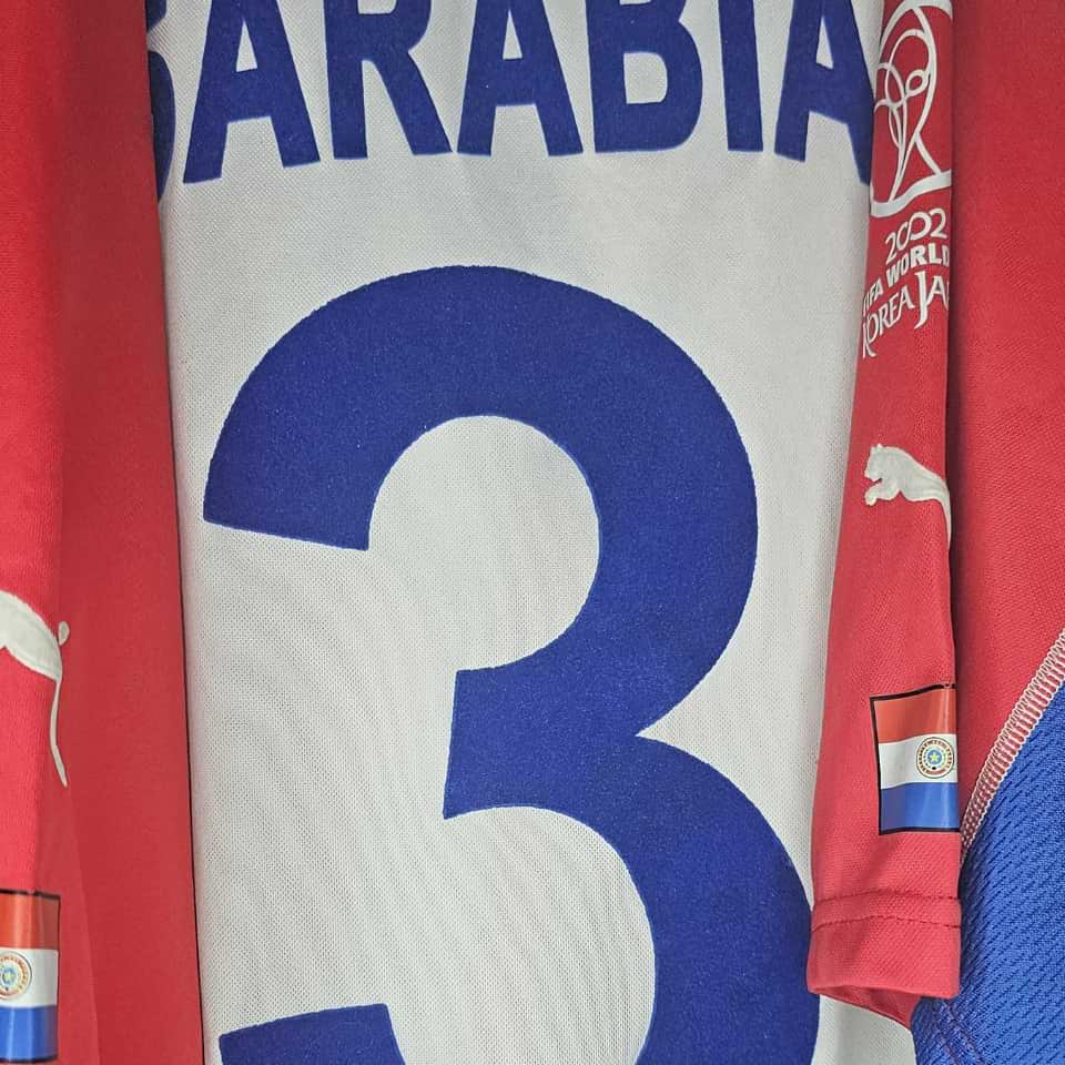 Pedro Sarabia – Paraguay National Team – World Cup 2002 Korea Japan – Match worn in bench – Photo proof - Imagen 7