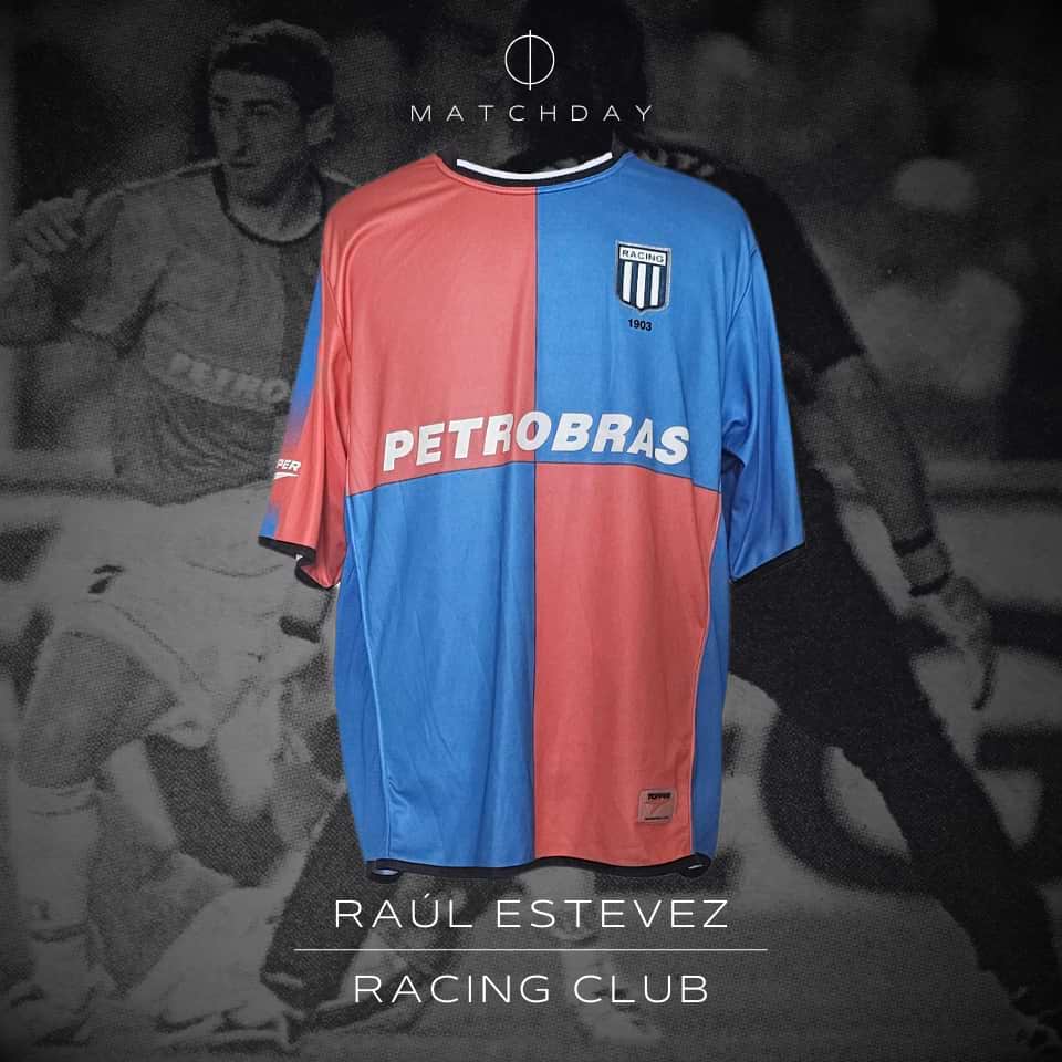 Raúl Estevez – Racing Club – Torneo Apertura 2005 – Match Worn
