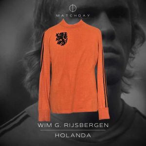 Wim Rijsbergen - Holanda - International match 1976/77 - Match Worn