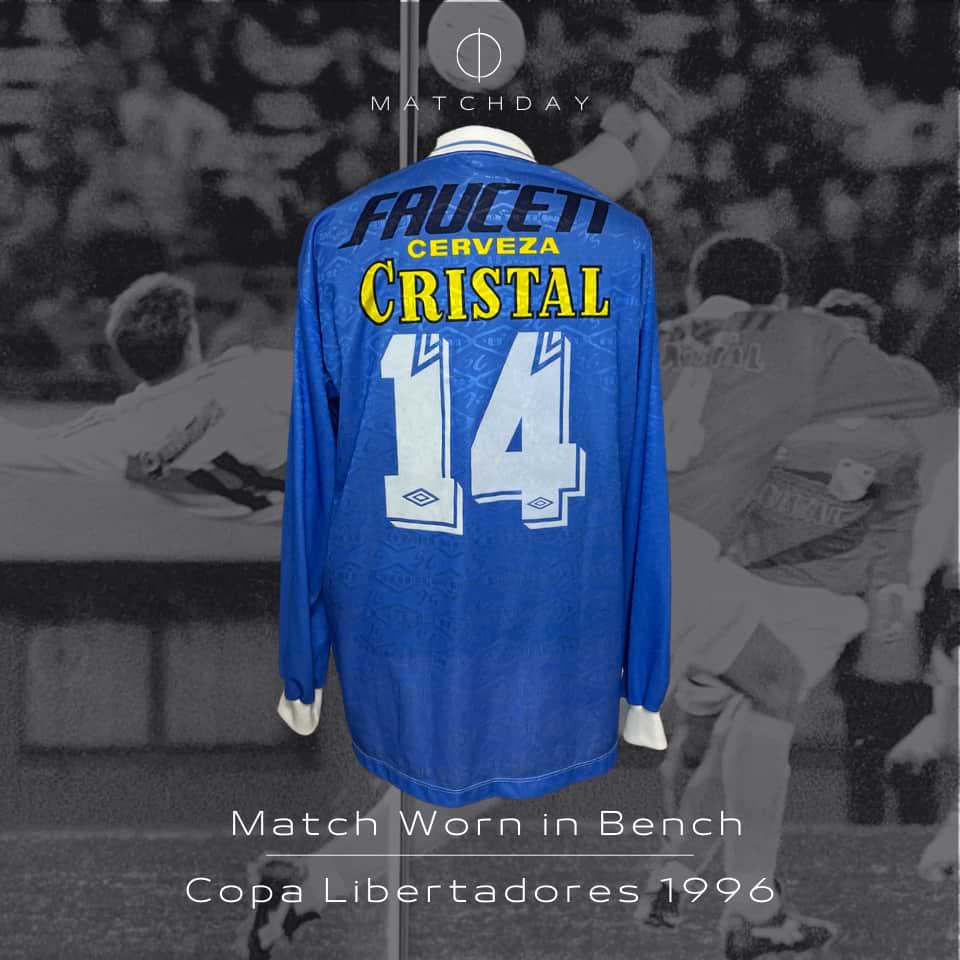 Alexis Ubillús – Sporting Cristal – Copa Libertadores 1996 – Match worn in bench - Imagen 3