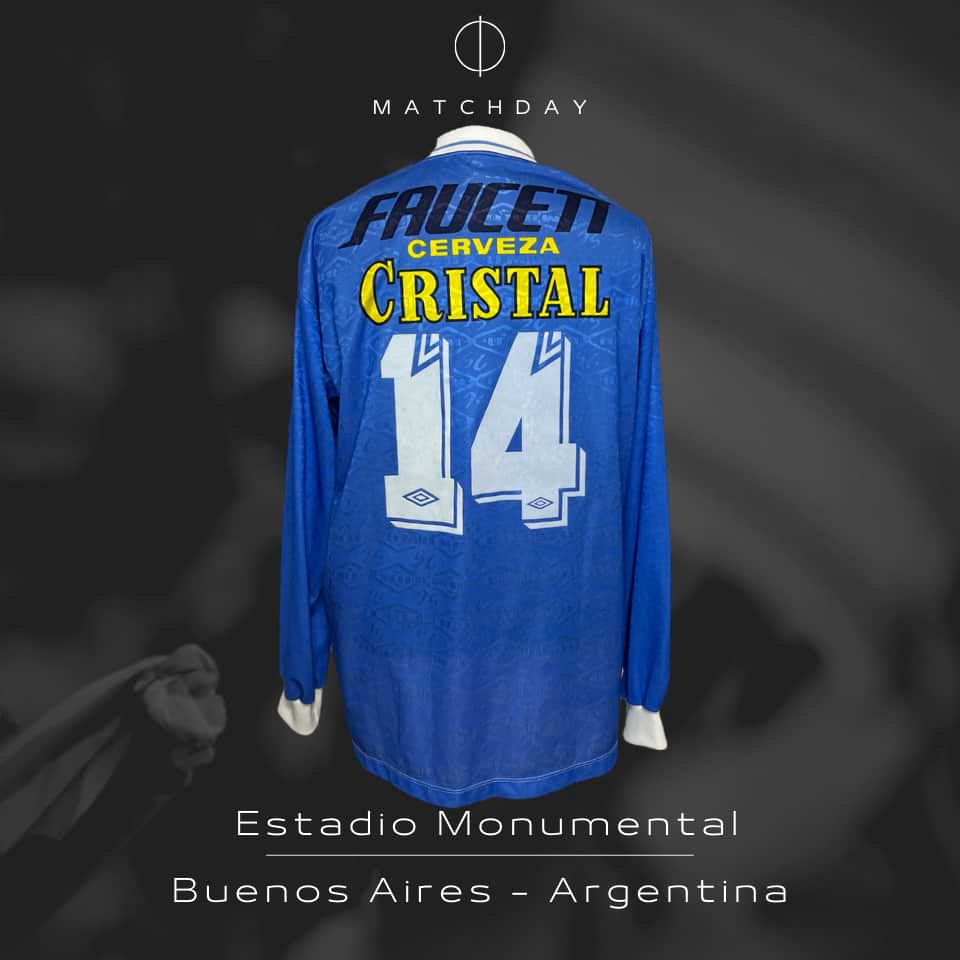 Alexis Ubillús – Sporting Cristal – Copa Libertadores 1996 – Match worn in bench - Imagen 5