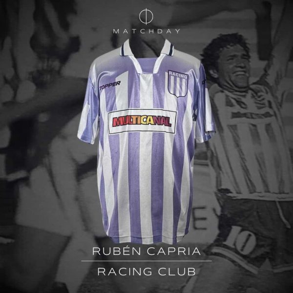 Ruben Capria – Racing Club – Torneo Apertura 1995 – Match Worn