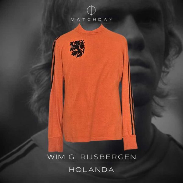 Wim Rijsbergen – Holanda – International match 1976/77 – Match Worn