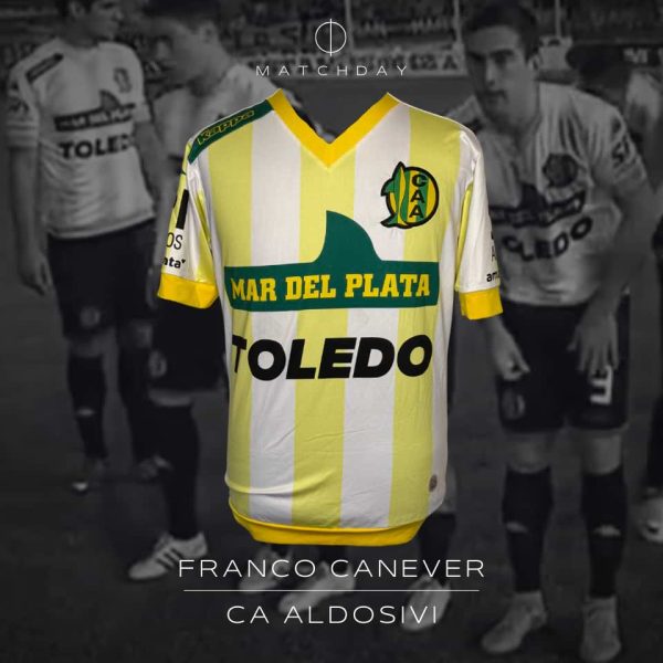 Franco Canever – Aldosivi – Campeonato Primera División 2015 – MATCH WORN