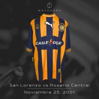 Mauro Cetto – Rosario Central – Torneo Apertura 2001 – MATCH WORN - Image 4