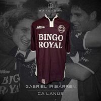 Gabriel Iribarren – Lanús – Torneo Clausura 2004 – MATCH WORN - Imagen 2