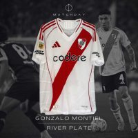 Gonzalo Montiel – River Plate – Torneo Apertura 2025 – MATCH WORN UNWASHED & SIGNED - Image 2