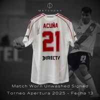 Marcos “Huevo” Acuña – River Plate – Torneo Apertura 2025 – MATCH WORN UNWASHED & SIGNED - Imagen 3