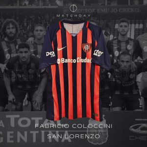 Fabricio Coloccini - San Lorenzo - Copa Argentina 2018 - Match Worn