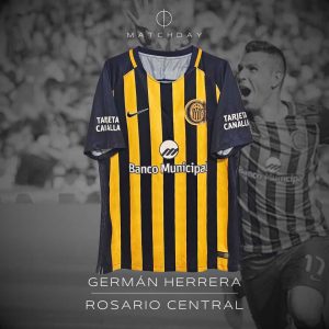 Germán Herrera - Rosario Central - Campeonato Primera División 2017 - Match Worn