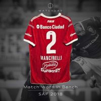 Federico Mancinelli – Huracán – SAF 2018 – Match Worn in bench - Imagen 3
