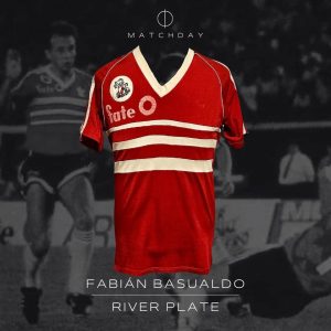 Fabián Basualdo - River Plate - Temporada regular 1988/89 - MATCH WORN JERSEY