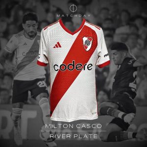 Milton Casco - River Plate - Copa de La Liga 2024 - MATCH WORN UNWASHED JERSEY