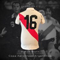 Ramón Díaz – River Plate – Friendly match 1980 – MATCH WORN JERSEY - Image 3
