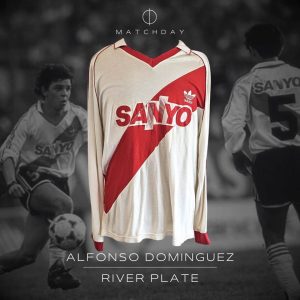 Alfonso Dominguez - River Plate - Torneo Clausura 1993 - MATCH WORN JERSEY