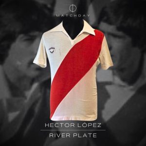 Héctor López - River Plate - Campeonato Nacional 1980 - MATCH WORN JERSEY