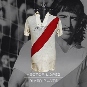 Héctor López - River Plate - Campeonato Metropolitano 1975 - MATCH WORN JERSEY