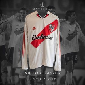 Victor Zapata - River Plate - Copa Libertadores 2005 - MATCH WORN JERSEY