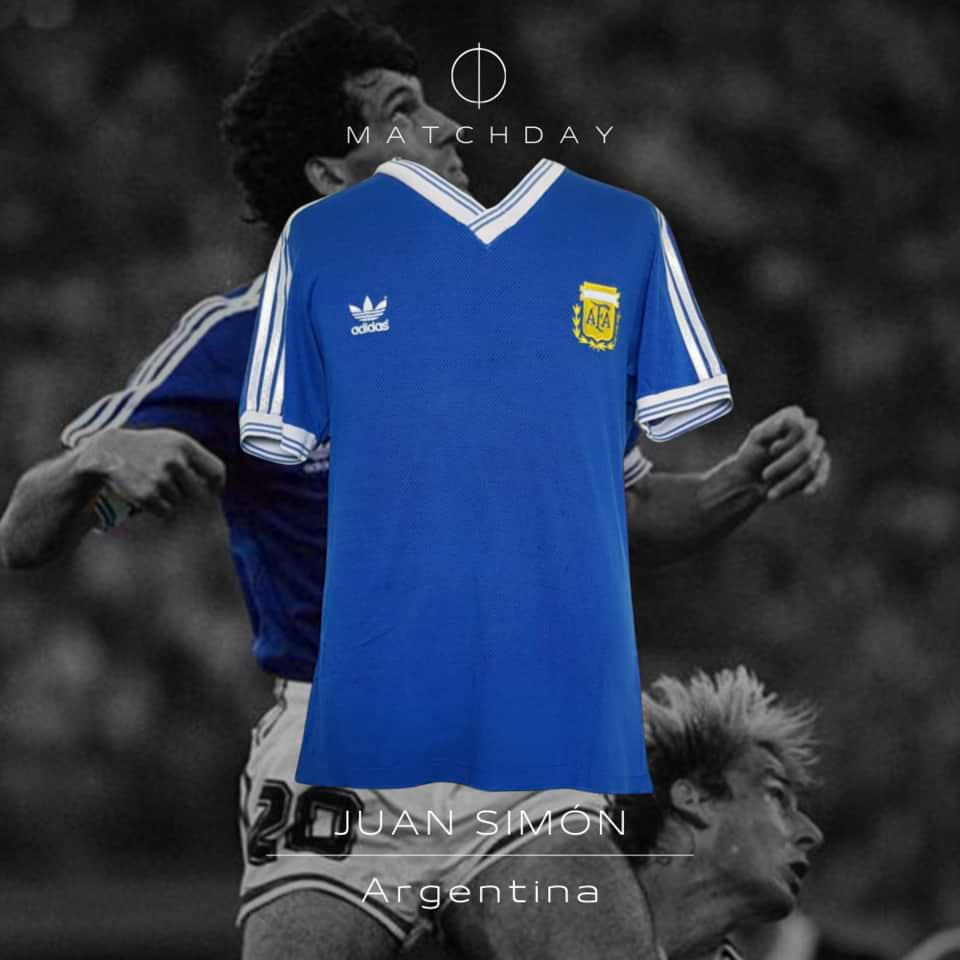 Camiseta suplente selección Argentina Juan Simón #20 – Mundial Italia 1990