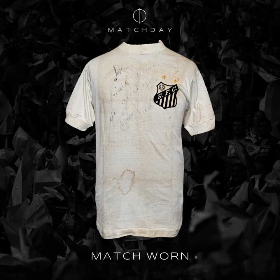 Pele match worn jersey – Friendly match 1974 - Image 4