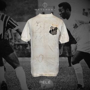Pele match worn jersey - Friendly match 1974