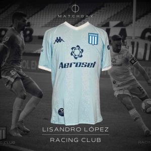 Lisandro Lopez match worn jersey + short y cinta de capitan - Copa LFP 2020