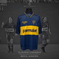 Claudio Caniggia – Boca Juniors – Copa Parmalat 1995 – MATCH WORN JERSEY - Imagen 2